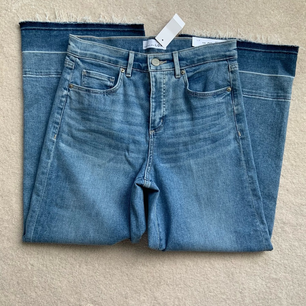 The LOFT High Waisted Wide Leg Crop Jeans